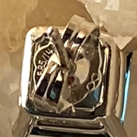 ❌❌❌SOLD❌❌❌ 14Kt White Gold 2.5 tcw Leach & Garner London Blue Topaz Studs - Picture 5 of 9